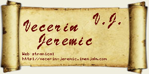 Večerin Jeremić vizit kartica